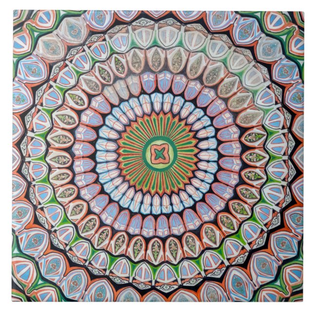 Azulejo De Cerâmica padrões geométricos islâmicos (Frente)