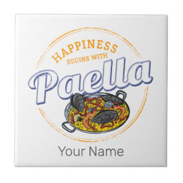 Azulejo De Cerâmica Paella Snack Vintage Espanha Paella Pan Souvenir