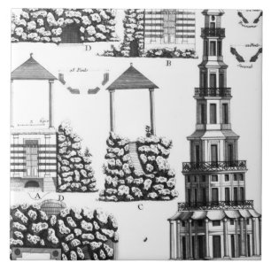 Azulejo De Cerâmica Pagode de Chanteloup, 'de DES Nouveaux Jard dos