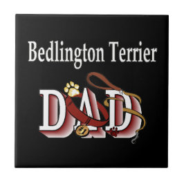 Azulejo De Cerâmica Pai Bedlington Terrier