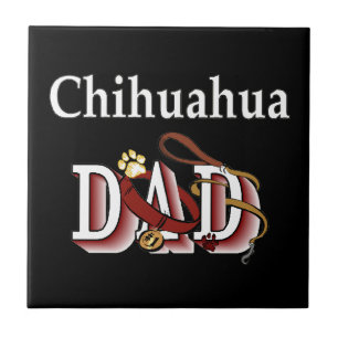 Azulejo De Cerâmica Pai Chihuahua