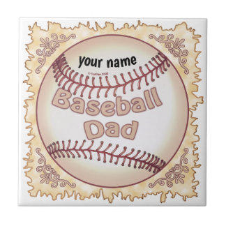 Azulejo De Cerâmica Pai de beisebol