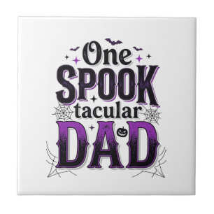 Azulejo De Cerâmica Pai Espetacular de Halloween Design Vetorial Vinta