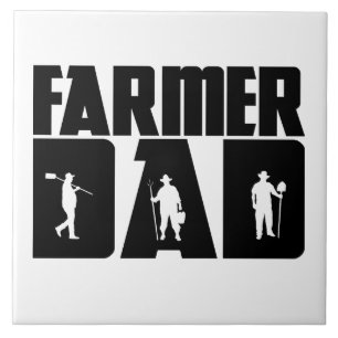 Azulejo De Cerâmica Pai Fazendeiro - Dia dos Pais Agricultores