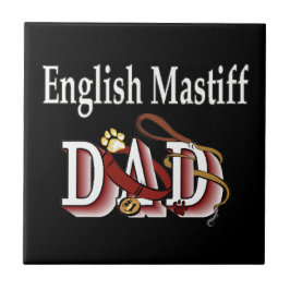 Azulejo De Cerâmica Pai Mastiff Inglês