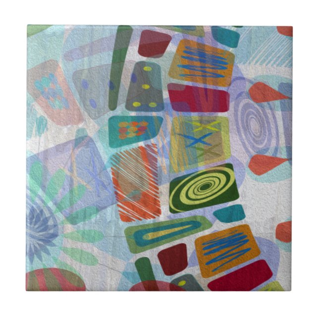 Azulejo De Cerâmica Painéis Midway III (Frente)