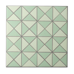 Azulejo De Cerâmica País Verde e Creme