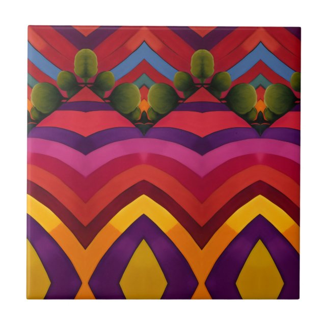 Azulejo De Cerâmica Paisagem (Frente)