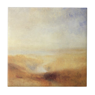 Azulejo De Cerâmica Paisagem com Distant River Bay por Joseph Turner