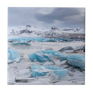 Azulejo De Cerâmica Paisagem de gelo glaciar, Islândia