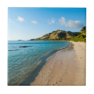 Azulejo De Cerâmica Paisagem de Praia Tropical, Fiji