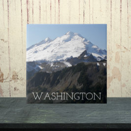 Azulejo De Cerâmica Paisagem do Monte Baker do Estado de Washington