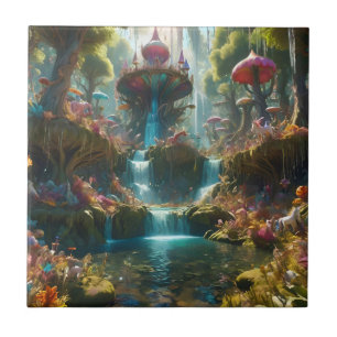 Azulejo De Cerâmica Paisagem em Curso Magnético