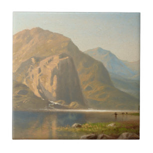 Azulejo De Cerâmica Paisagem majestosa de Yosemite por Albert Bierstad