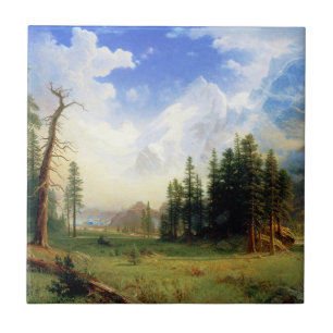 Azulejo De Cerâmica Paisagem Montanha