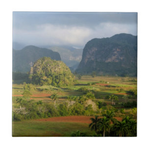 Azulejo De Cerâmica Paisagem panorâmica do vale, Cuba