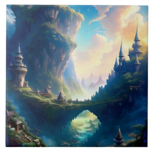 Azulejo De Cerâmica Paisagem Picturesca Cinco