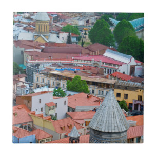 Azulejo De Cerâmica paisagem urbana de Tbilisi