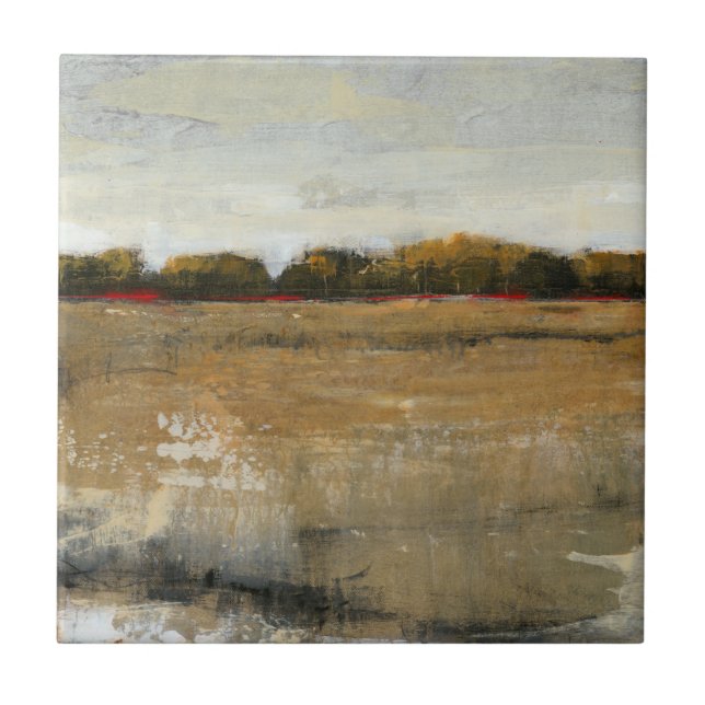 Azulejo De Cerâmica Paisagem Verde Esmagadora do Campo (Frente)