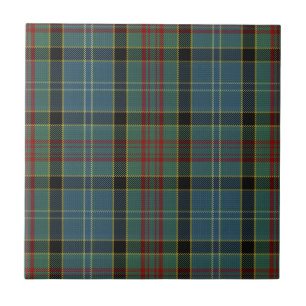 Azulejo De Cerâmica Paisley Family e Region Tartan Xadrez padrão