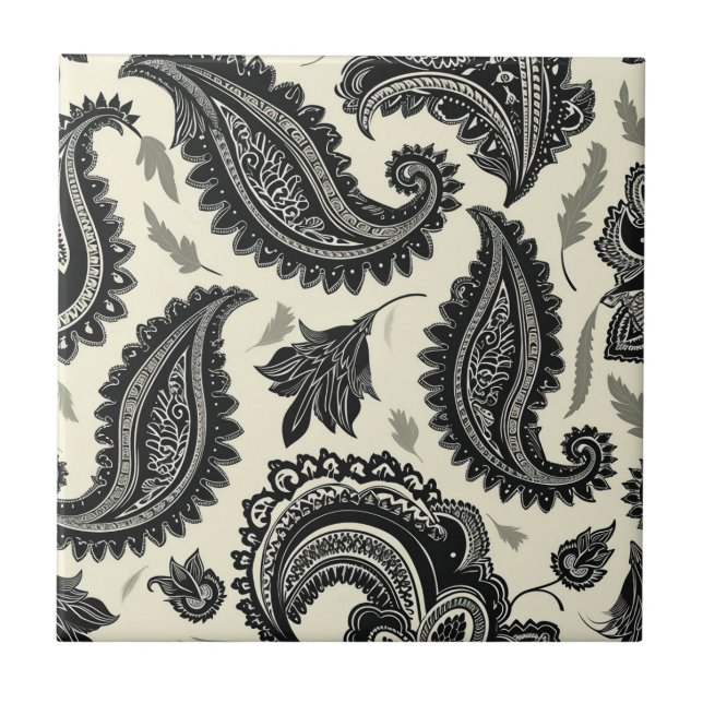 Azulejo De Cerâmica Paisley Palaces (Frente)