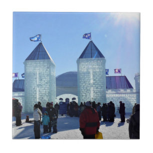 Azulejo De Cerâmica Palácio de Gelo no Carnaval de Quebec, Canadá