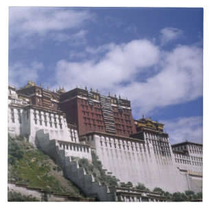 Azulejo De Cerâmica Palácio de Potala na montanha o lar do Dalai
