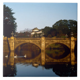 Azulejo De Cerâmica Palácio Imperial, Ponte Nijubashi, Tóquio, Japão
