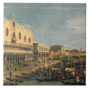 Azulejo De Cerâmica Palazzo Ducale e o degli Schiavoni de Riva, Venic