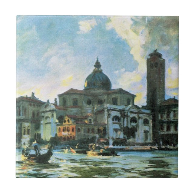 Azulejo De Cerâmica Palazzo Labia, Veneza, por John Singer Sargent (Frente)