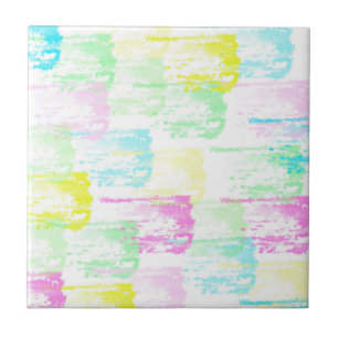 Azulejo De Cerâmica Pale Pastel Turquoise Verde Abstrato