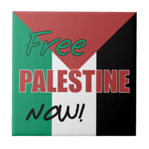 Azulejo De Cerâmica Palestina Livre Agora Bandeira Palestina