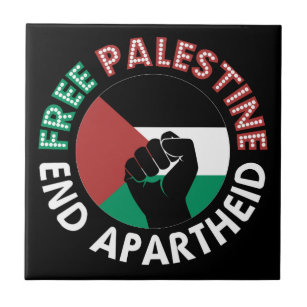 Azulejo De Cerâmica Palestina Livre Termina Pavilhão Apartheid