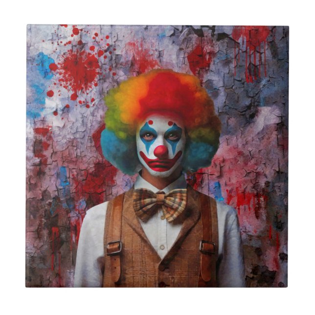 Azulejo De Cerâmica Palhaço (Frente)