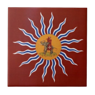 Azulejo De Cerâmica Palio Di Siena Contrada della Torre (Torre)