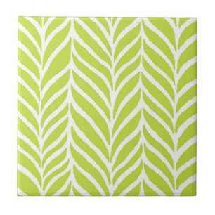 Azulejo De Cerâmica Palm deixa padrão verde