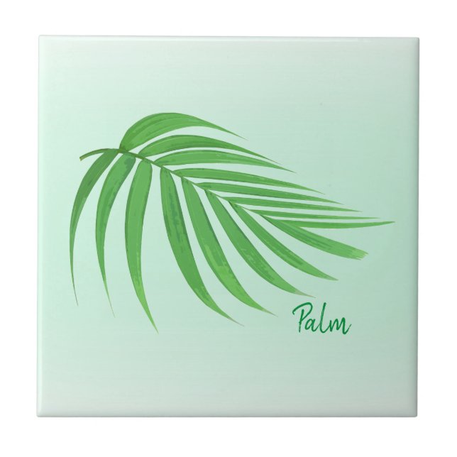Azulejo de cerâmica Palm Leaf (Frente)