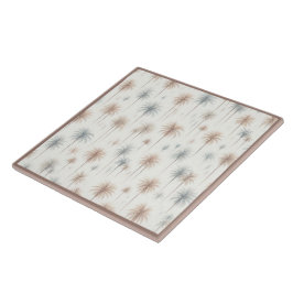 Azulejo De Cerâmica Palmeiras de Fogos de Artifício