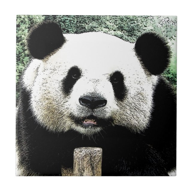 Azulejo De Cerâmica Panda (Frente)