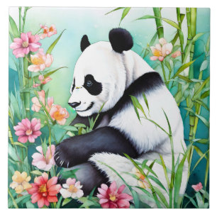 Azulejo De Cerâmica Panda Bear