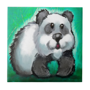 Azulejo De Cerâmica Panda Bear