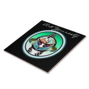 Azulejo De Cerâmica Panda da tartaruga