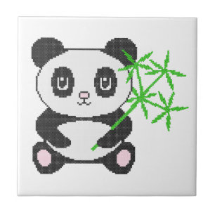 Azulejo De Cerâmica Panda engraçada