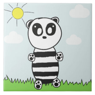 Azulejo De Cerâmica Panda Kids