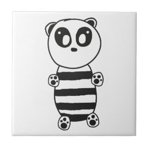 Azulejo De Cerâmica Panda Kids