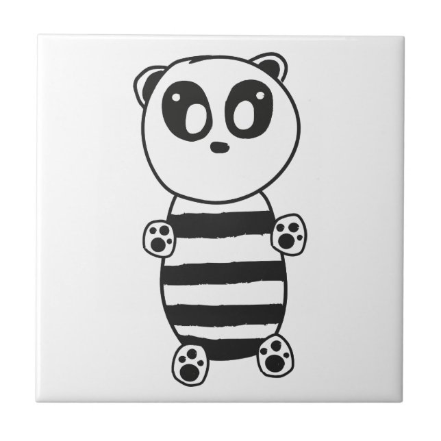 Azulejo De Cerâmica Panda Kids (Frente)