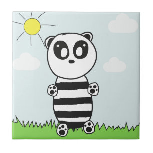 Azulejo De Cerâmica Panda Kids