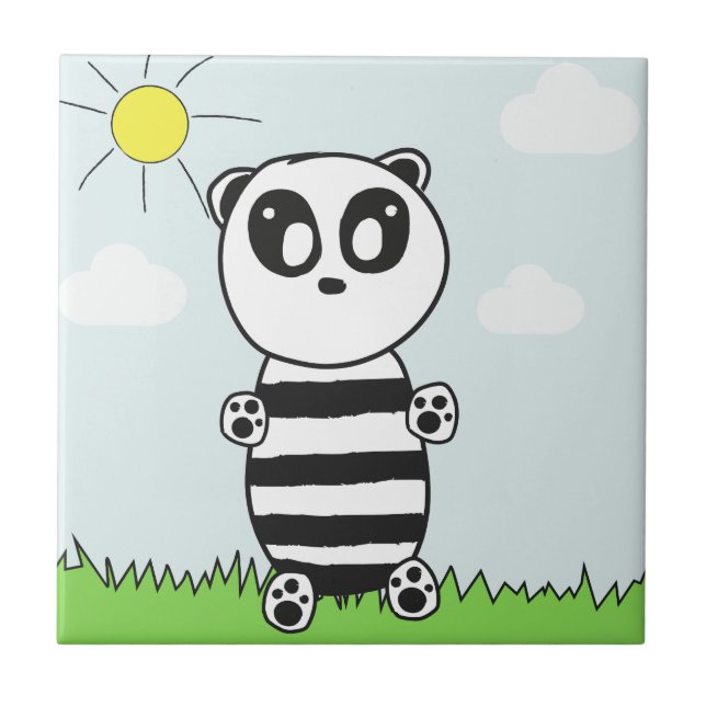 Azulejo De Cerâmica Panda Kids (Frente)