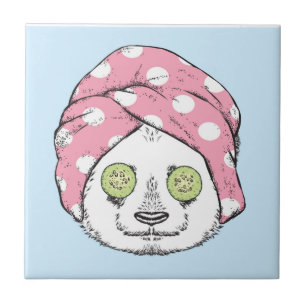 Azulejo De Cerâmica Panda No Spa