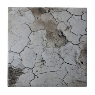 Azulejo De Cerâmica Panelas de Sal do Botswana Lama seca rachada